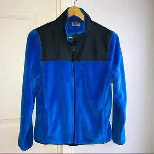 Lolo Lime Women’s Medium Royal Blue Collared Full Zip Fleece Jacket